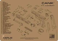 CANIK TTI COMBAT SCHEMATIC Handgun Mat FDE