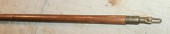 (2) VINTAGE RIFLE GUN BARREL CLEANING RODS WOOD & BRASS-EACH w/ 3 PIECE ASSEMBLY