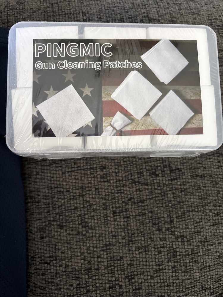 PINGMIC Gun Cleaning Patches, 2″ Lint Free Patches with Storage Case,