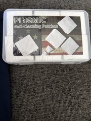 PINGMIC Gun Cleaning Patches, 2″ Lint Free Patches with Storage Case,