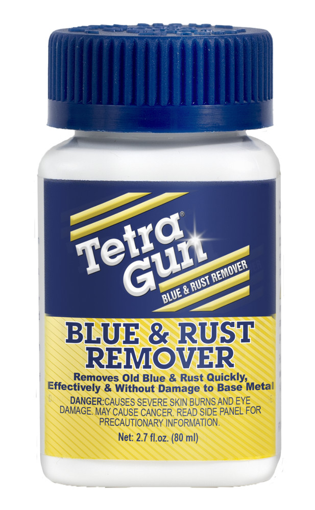 Tetra Gun Care Blue & Rust Remover 2.7 oz bottle ideal Liquid Blue Pre-Treatment