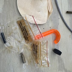 Otis Whole Kit & Caboodle .22 LR Gun Cleaning Kit Black NRA Case Brush Belt Vtg