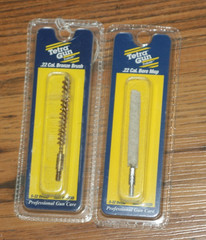 Set of 2 Tetra Gun Cleaning Tips – .22 Cal Bore Mop & Bronze Brush – New
