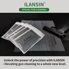 Silicon Gun Cloth 5 Pack 12” ×12” Gun Cleaning Cloths Lint Free – Gun Clean…