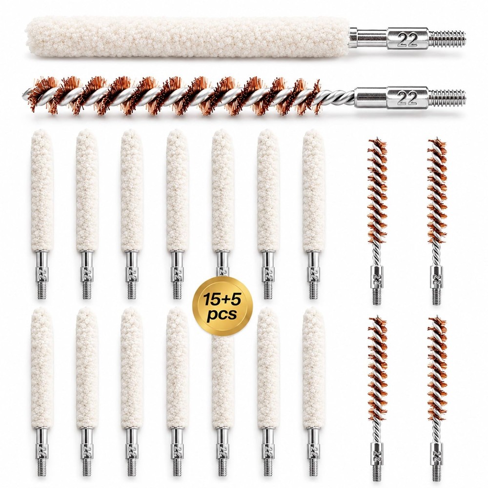 .22 Cal Bore Brush Kit Gun Cleaning Brush Pistol Rifle Shotgun Cleaning Kit