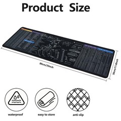 35×12 Inches Gun Cleaning Mat, Large Gun Mat for Glock Black