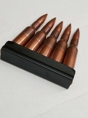 ORIGINAL RUSSIAN 5 ROUND MOSIN NAGANT STRIPPER CLIPS SET OF 5 PIECES.