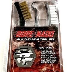 Allen Gun Cleaning Tool Set Bore-Nado Brass Brush Nylon Brush Crevice Slot Pick