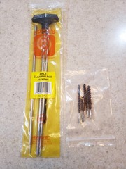 Vintage Hoppes Rifle Cleaning Rod All Calibers No. 3PU Aluminum & 4 Bore Brushes