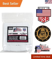 Superior Absorbent Cleaning Patches – 1000 Count for Pistol Care, 1 1/8″ Size