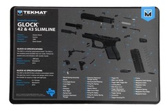 Glock 42/43 TEKMAT Gun Cleaning MAT Blue One Size, Multi
