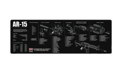 Tekmat 36in Printed Gun Cleaning Mat , Black, TEK-36-AR15