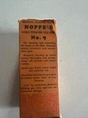 Vintage Hoppes No. 9 Solvent Gun Oil Glass Bottle in Original Box- Empty Bottle