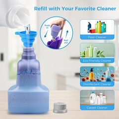Ndoge Replacement Bottle For Swiffer Wet Jet Mop Refillable 500 Ml Leak-Proof