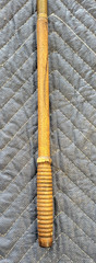 Vintage 3-Piece Wooden Shotgun Cleaning Rod Take Down Threaded Sleeves Wood