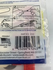 SWABITS / BORE CLEANING FOAM SWABS / .243 CAL / ITEM#:41-2431