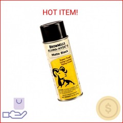 Brownells Aluma-Hyde 2 Epoxy Based Firearms Finish Aerosol Can Matte Black