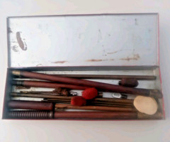 Vintage Montgomery Ward Western Field Cleaning Kit Red Metal 13 x 4 1/4 x 1 1/2″
