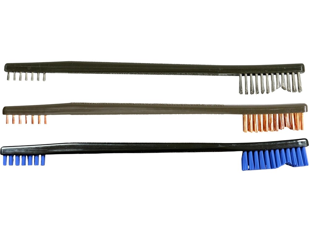 Pro-Shot Gun Cleaning Brush Double Ended Nylon Bronze and Stainless 3 PK