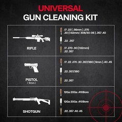 Kit De Limpieza Y Mantenimiento De Pistolas Armas De Fuego Protege De Oxidacion