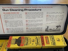 rare vintage new OUTERS Gun Cleaning Kit – 445 Oil Tin Rod Patches Solvent Case