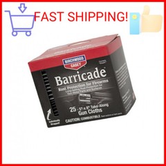 BIRCHWOOD CASEY Barricade Gun Rust Protection Take-Along Cloths | Convenient-Pac