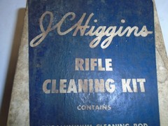 Vintage J.C. HIGGENS “.22 CAL” RIFLE CLEANING KIT – No. 723 – Used but Complete
