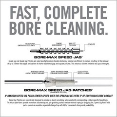Real Avid Bore-Max Speed Jag and Patches, Bore Cleaning Jag Gun Patch Holder…