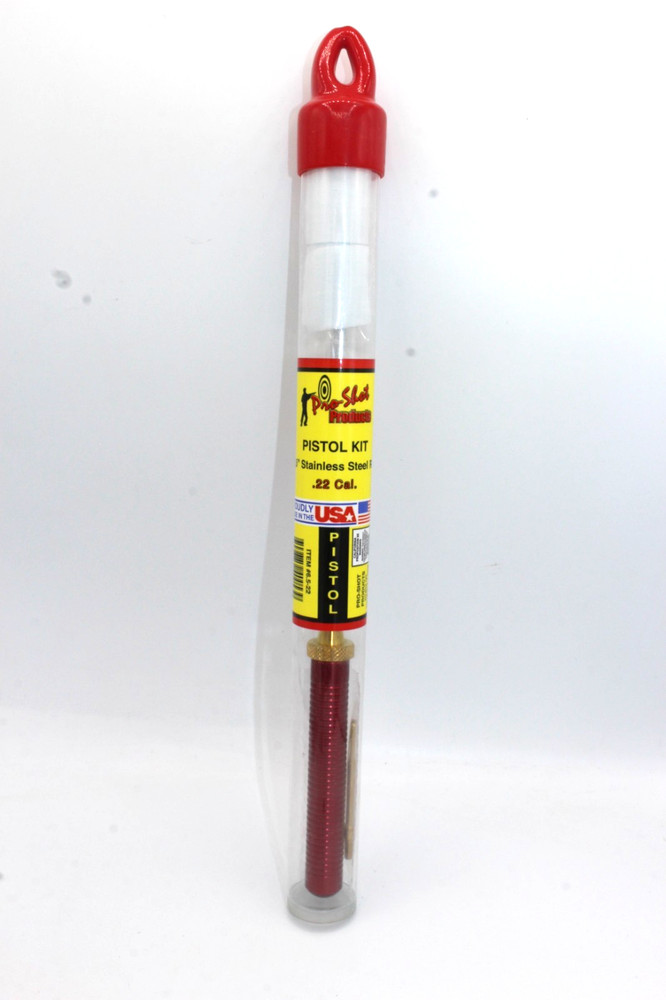 Pro-Shot Products Universal Gun Cleaning Kit .22 Cal & 3 Piece 36″ Tube