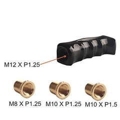 Universal Gun Grip Handle Shift Knob Manual Gearbox Screw On for Dodge Black