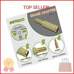 WIFRGCO 6 Pack Gun Cleaning Rod Fitting Adapter Set 5-40 8-32 10-32 5/16-27 Thre