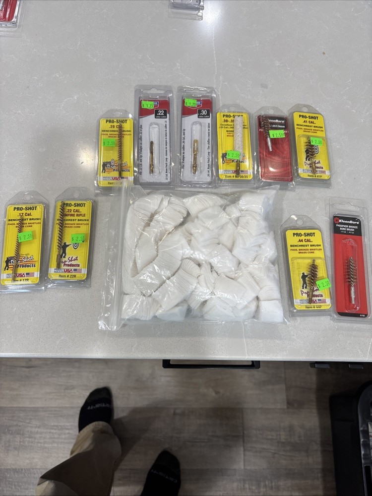 .17 To 44 Cal Gun Cleaning Supplies Lot