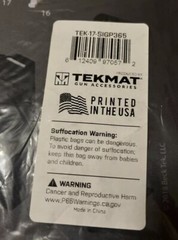 TekMat 17in Printed Gun Cleaning Mat Sig Sauer P365, Black, TEK-17-SIGP365