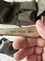 Post War Swiss Military Boot Shine & Maintenance Kit Incomplete Army green 1978