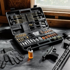 Elite Universal Gun Cleaning Kit for All Guns, Gun Brushes for Pistol Handgun Sh