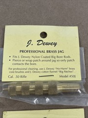 J. Dewey Professional Brass Jags LOT OF 6 ASSORTED CALIBER incl. 38/357/45/50
