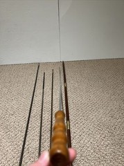 Lot Of 5 Gun Shotgun Wooden Handled Brass Steel Long Cleaning Rods