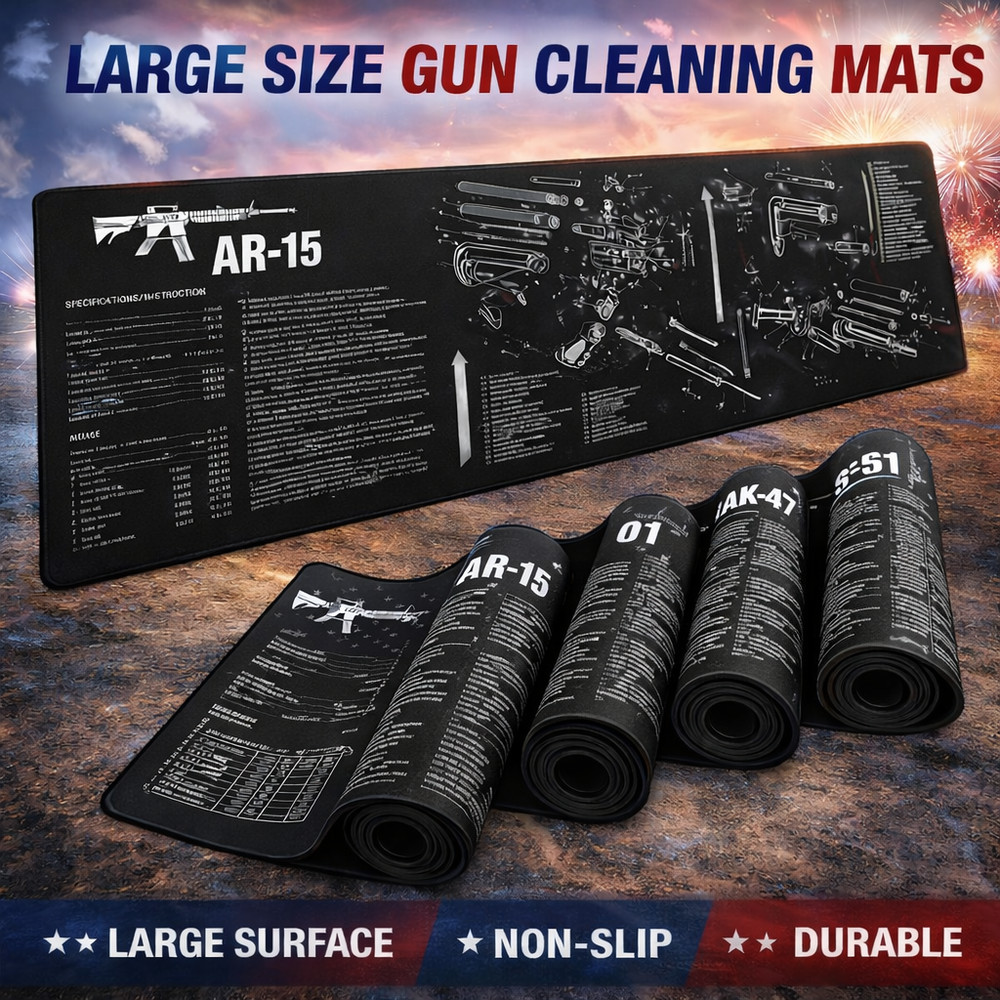 AR-15 Tactical Gun Cleaning Mat 12×36 – Heavy-Duty Non-Slip Armorer Bench Pad 🔥
