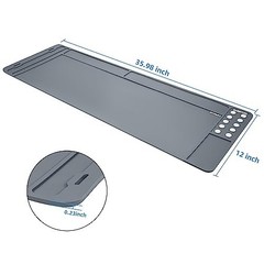 Rifle Gun Cleaning Mat – Anti-Slip Rubber, Magnetic Tactical Mat 36″x12″ for Kit