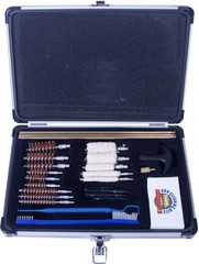 Gunmaster 30 Pc Universal Gun Cleaning Kit Aluminum Case UGC56C New .22 Cal & Up