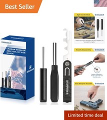 Versatile Carbon Cleaning Kit: Multi-Scraper, Hex Key & Pin Punch (4-Piece)