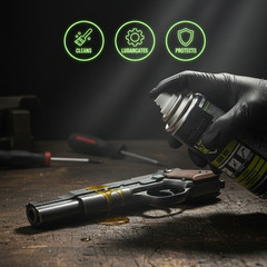 Super Nano Grease Gun Oil 3.4 oz, Gun Cleaner, Advanced Firearm Lubricant