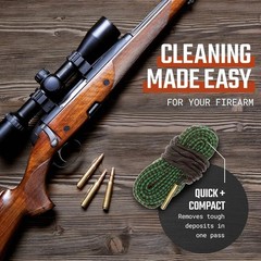 Lightweight Portable Gun Cleaner Rope For Rifles Pistols and Shotguns All-in-One