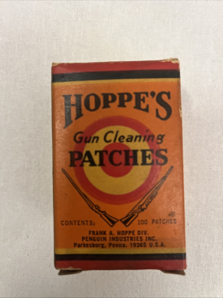Vintage Hoppe’s Gun Cleaning Patches No 3 .270 -.35 Caliber Box Appears Full