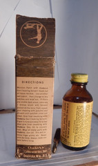 vintage boxed Outers solvent gun cleaning solvent box,bottle bore brush
