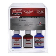 Birchwood Casey Easy-to-Use Deluxe Perma Blue Tru-Oil Complete Finishing Kit