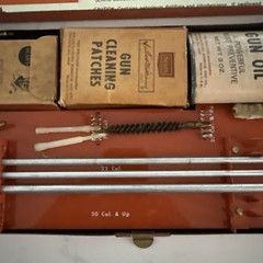 Vintage Sears, Roebuck & Co. Ted Williams Gun Rifle Cleaning Kit Orange Case