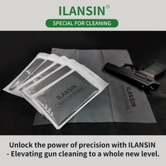 5Pack Technology Microfiber Black/Gray Gun Cloth-Large Size-Lint Free-Reusabl…