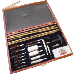 Gunmaster UGC76W Deluxe Wooden Box Universal Gun Cleaning Kit