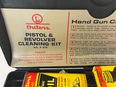 Outers Revolver Gun Cleaning Kit P-479 Pistol Oil Gunslik 445 Rod Solvent